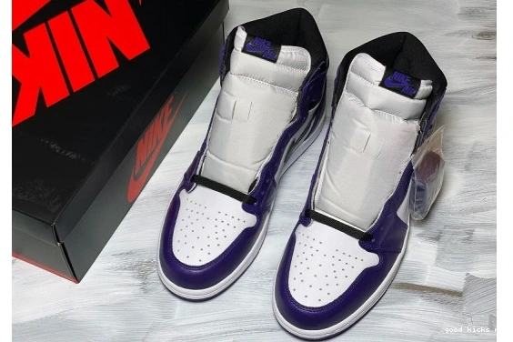 555088-500 Purple Retro 555088-500 High Jordan Air Court 1 White 0408